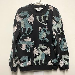 H&M Dragon Sweatshirt Sz 6/7